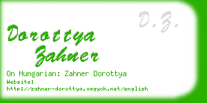 dorottya zahner business card